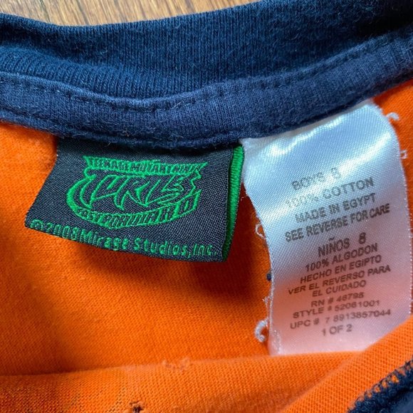 Vintage TMNT Teenage Mutant Ninja Turtles Shirt Kids Size 8 Tank Top Y2K 2000s - Picture 9 of 10